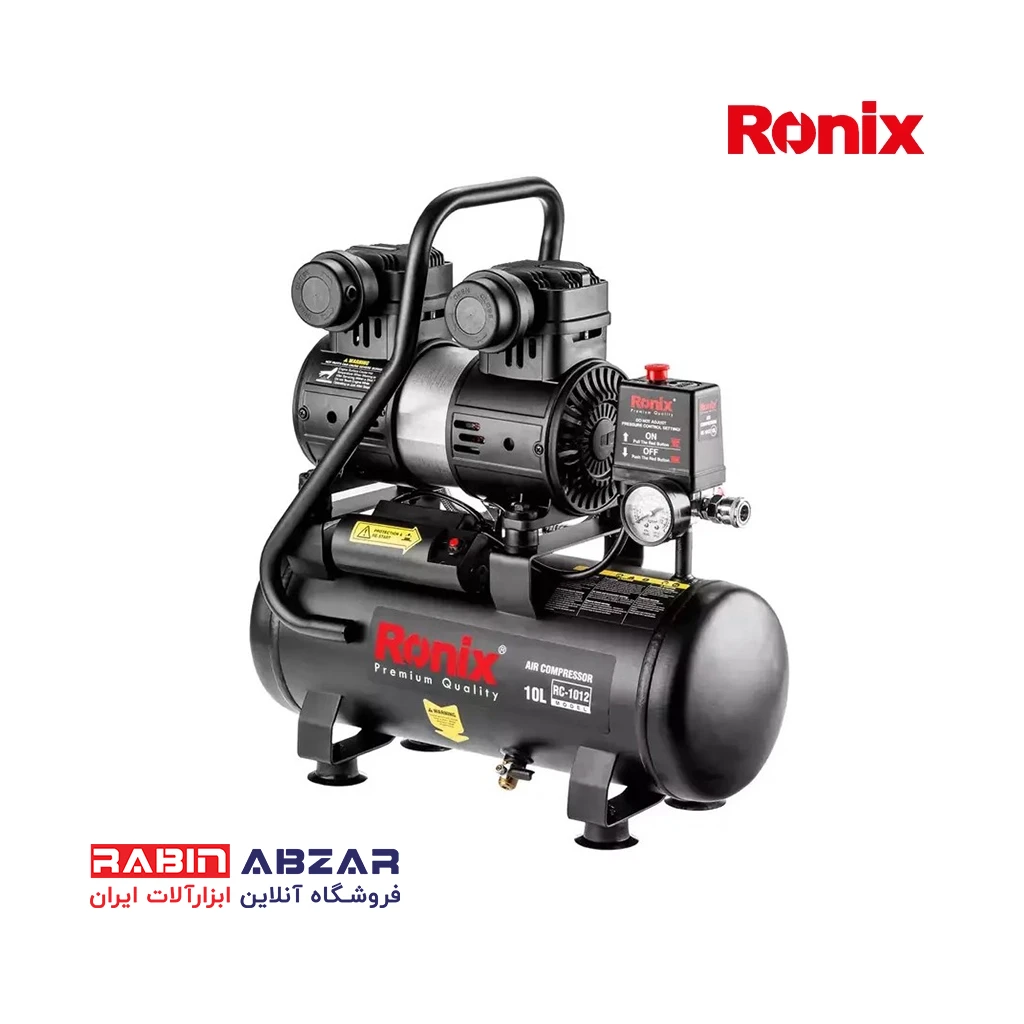 کمپرسور باد 10 لیتری سایلنت رونیکس - RONIX - RC - 1012