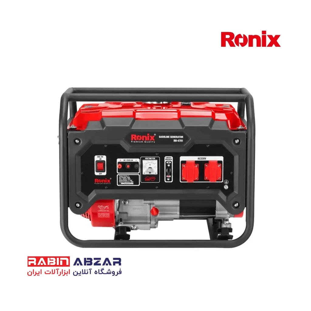 موتور برق ( ژنراتور ) بنزینی 4 کیلو وات رونیکس - RONIX - RH - 4781