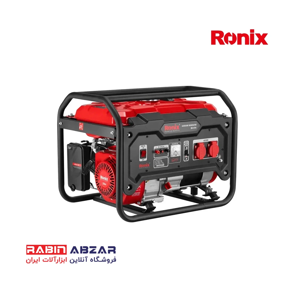 موتور برق ( ژنراتور ) بنزینی 4 کیلو وات رونیکس - RONIX - RH - 4781