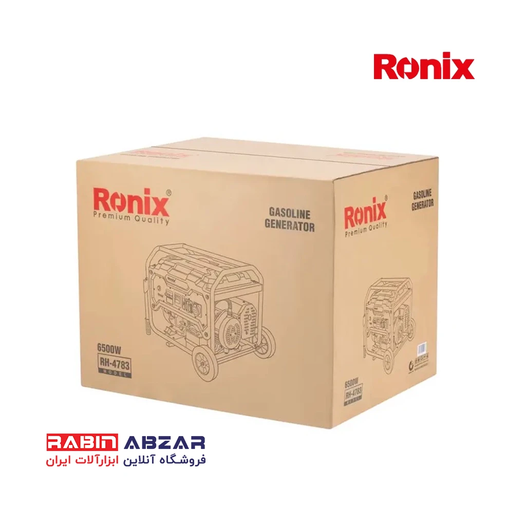 موتور برق ( ژنراتور ) بنزینی 6.5 کیلو وات رونیکس - RONIX - RH - 4783