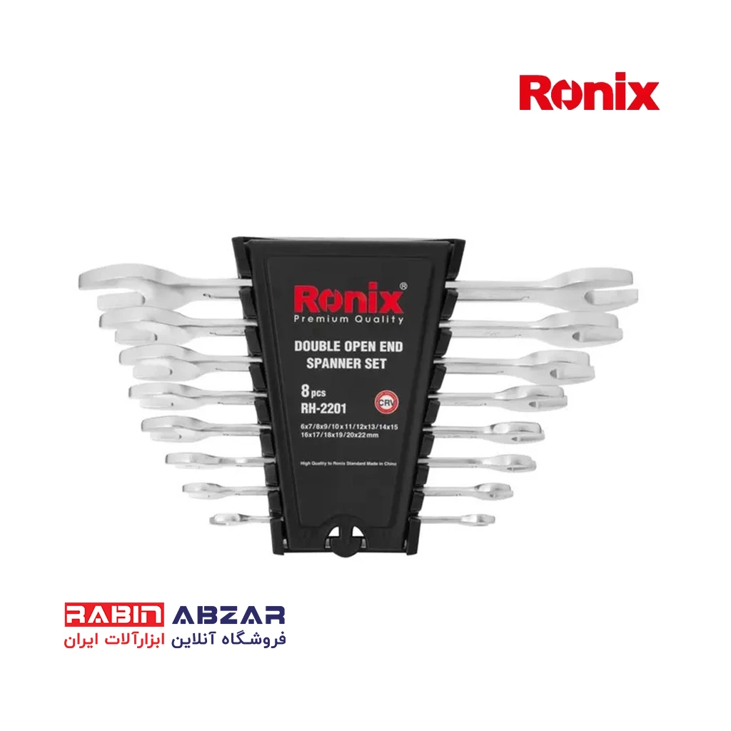 آچار دو سر تخت 8 عددی رونیکس - RONIX - RH - 2201
