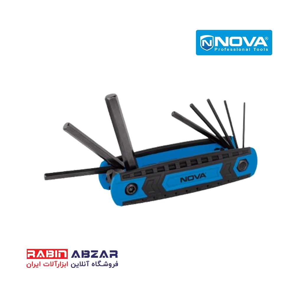 آلن چاقویی شش گوش 8 عددی نووا - NOVA - 1161