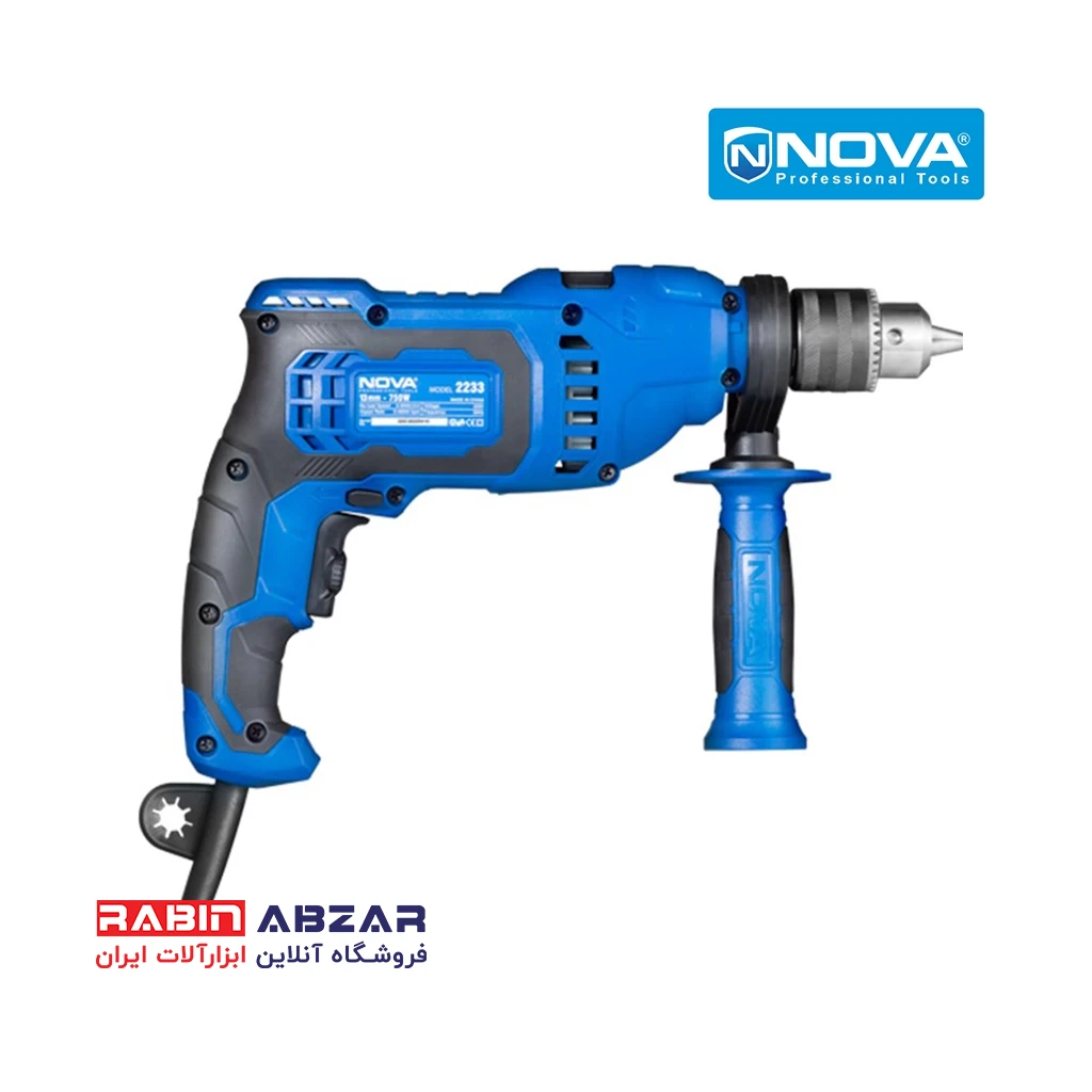 دریل 13 چکشی 750 وات نووا - NOVA - 2233