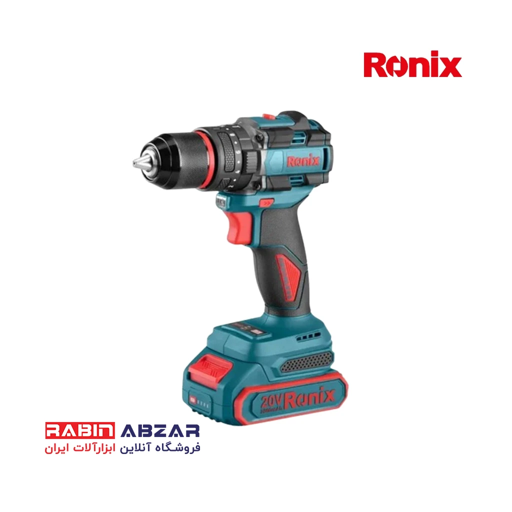 دریل شارژی چکشی 20 ولت براش لس رونیکس - RONIX - 8670