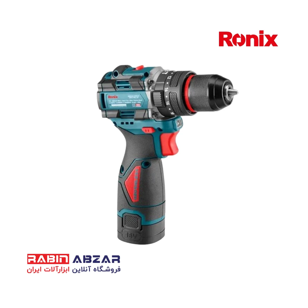 دریل شارژی 16 ولت براش لس رونیکس - RONIX - 8669