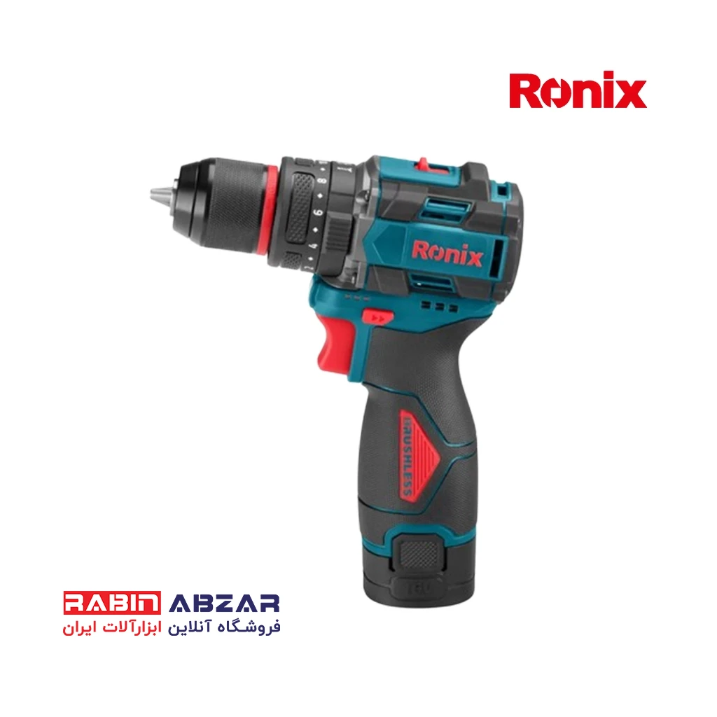 دریل شارژی 16 ولت براش لس رونیکس - RONIX - 8669