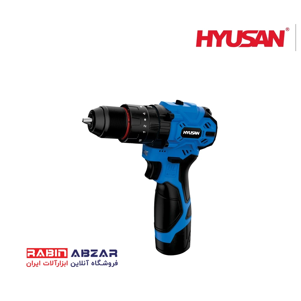 دریل شارژی ( چکشی ) 12 ولت براش لس هیوسان - HYUSAN - HS-1230B