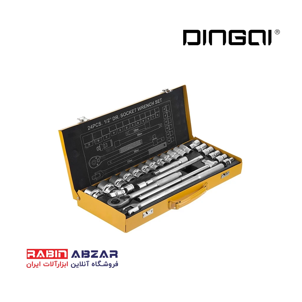 جعبه بکس 1/2 - 24 پارچه دینگشی - DINGQI - 14001