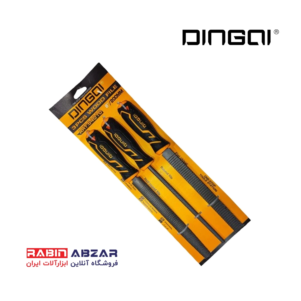 سوهان 3 عددی چوب دینگشی - DINGQI - 64010