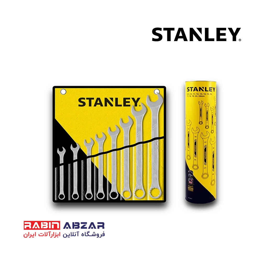 آچار یکسر رینگی 8 عددی استنلی ( تایوانی ) - STANLEY