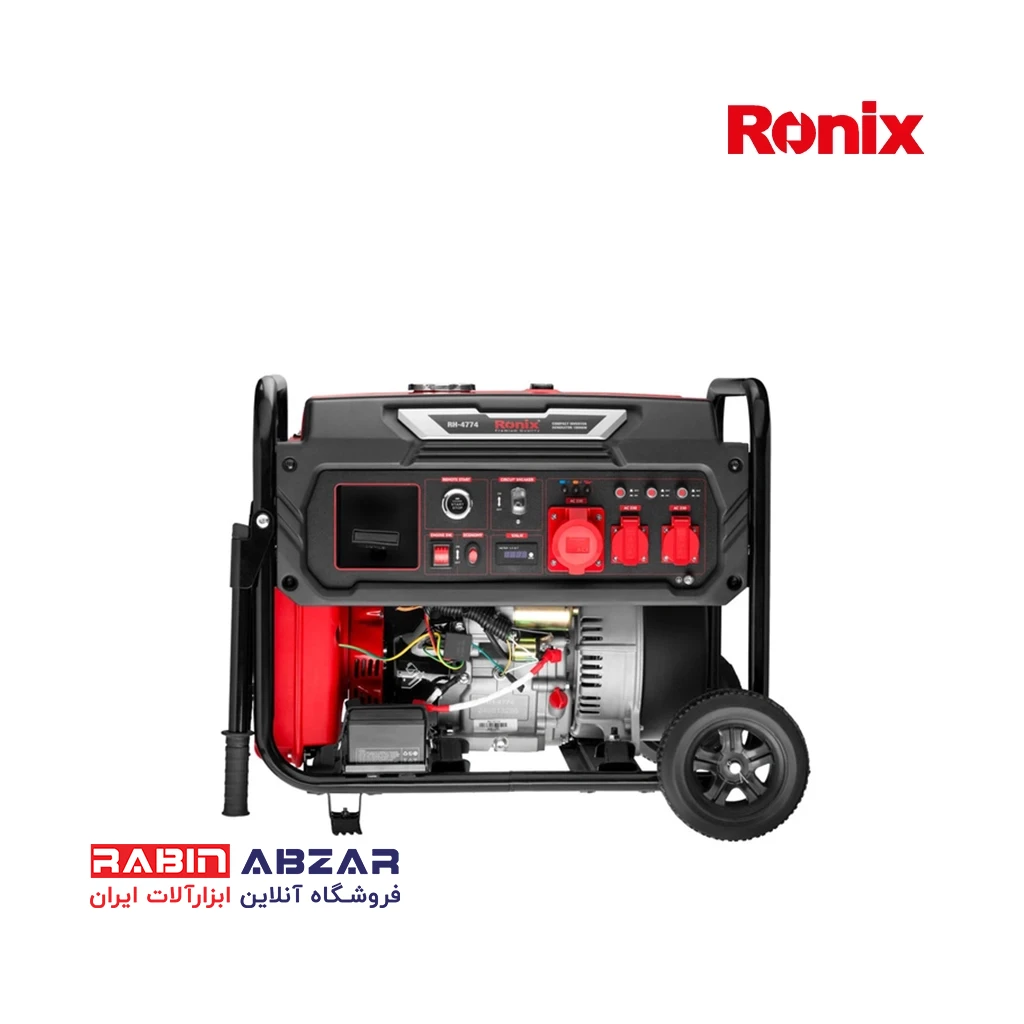 موتور برق ( ژنراتور ) بنزینی 10 کیلو وات اینورتری رونیکس - RONIX - RH - 4774