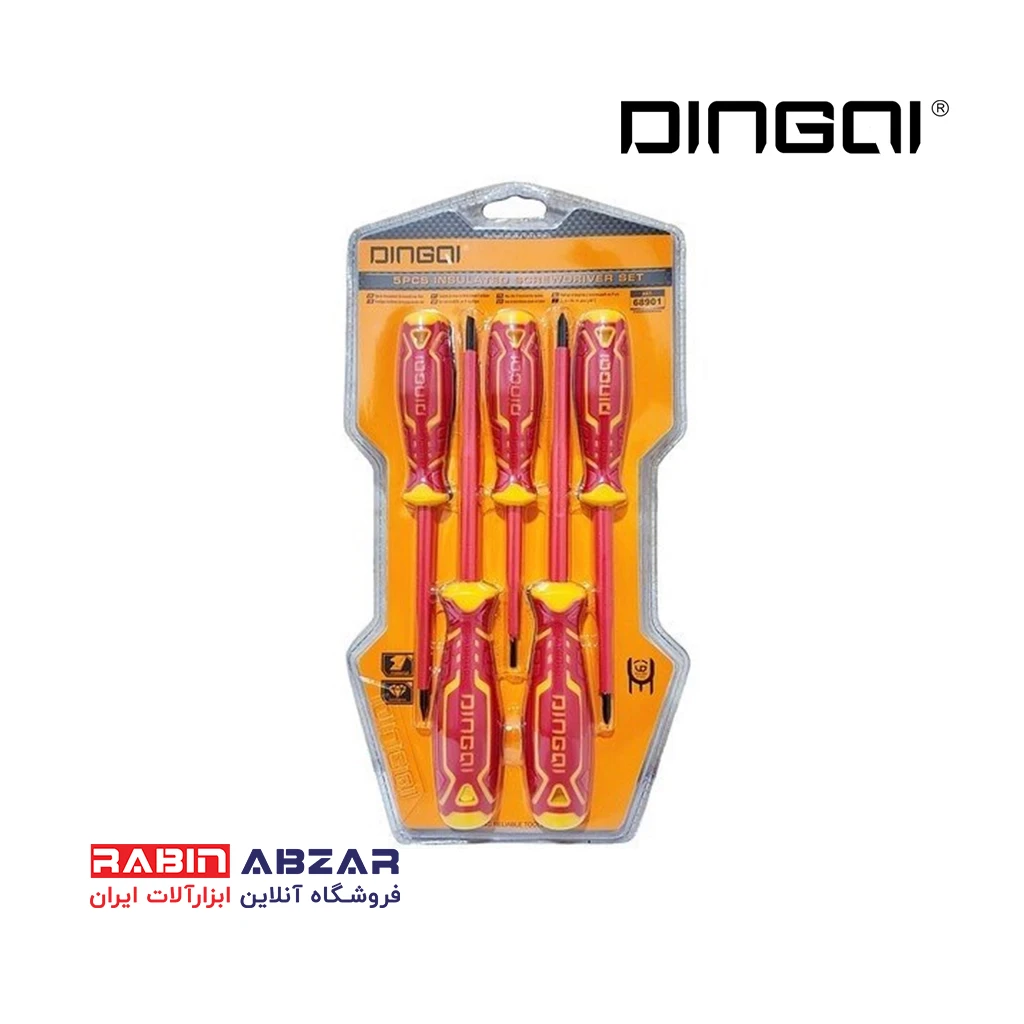 پبچ گوشتی 5 عددی عایق دار دینگشی - DINGQI - 68901