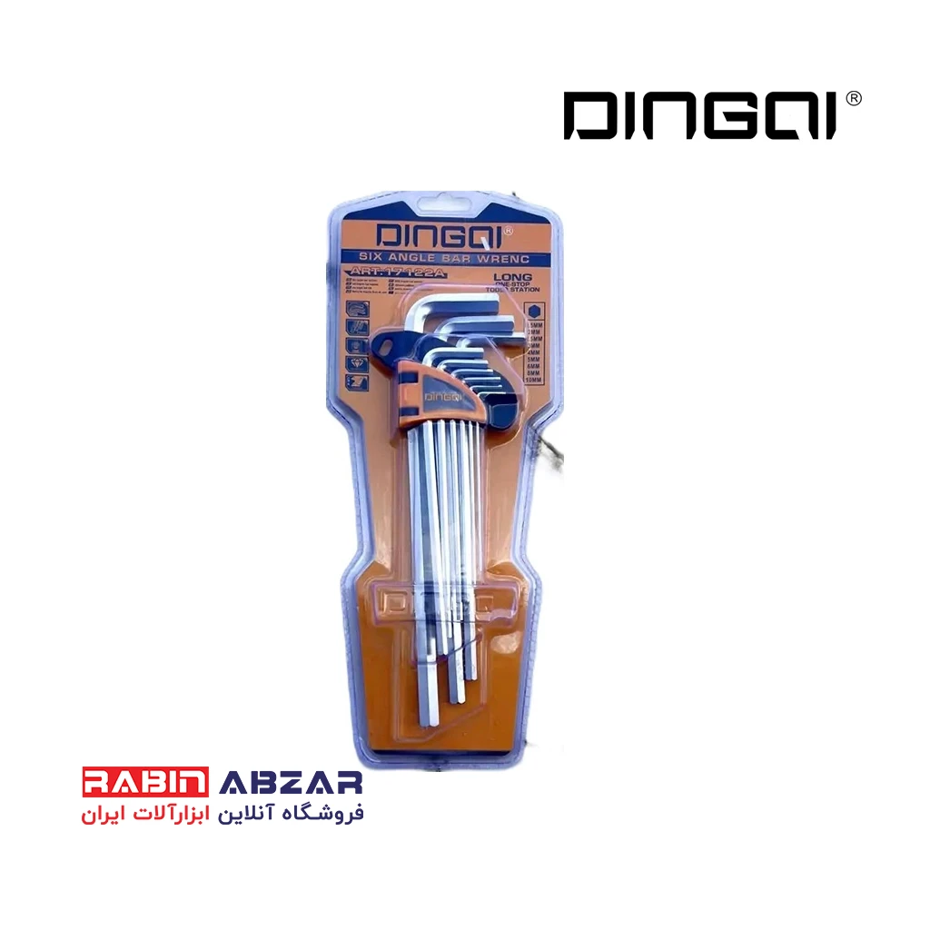 آلن 6 گوش کارتی 9 عددی بلند دینگشی - DINGQI - 17122 A