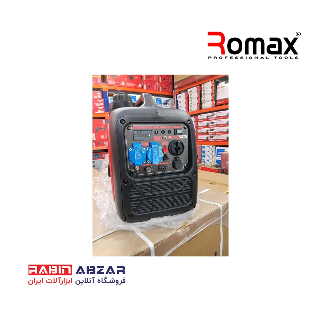 موتور برق ( ژنراتور ) بنزینی سایلنت 3.5 کیلو وات روماکس - ROMAX - RX - 3800 G