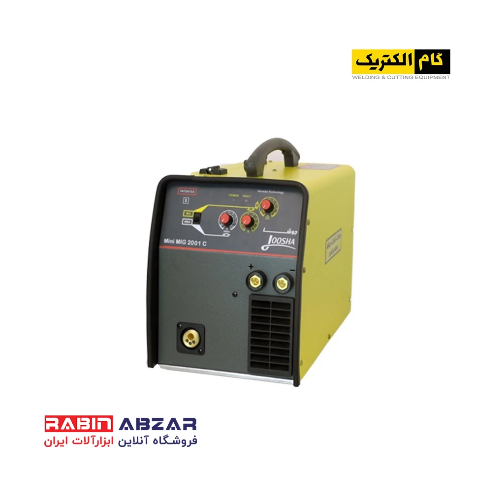 دستگاه جوش مینی میگ CO2 گام مدل - MINI MIG ( 2001 C ) 202C + EARTH CLAMP