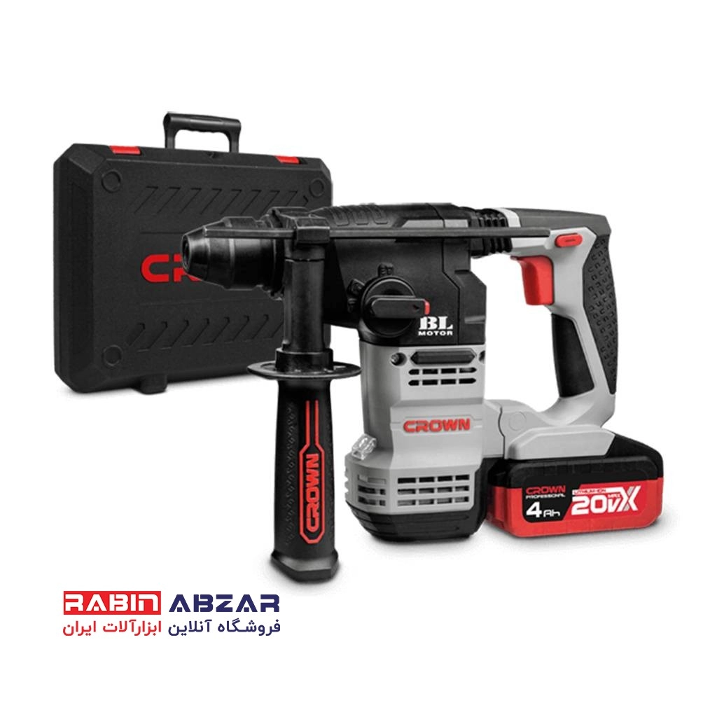 دریل بتن کن 4 شیار 3 کیلویی شارژی مدل CT 28001 کرون