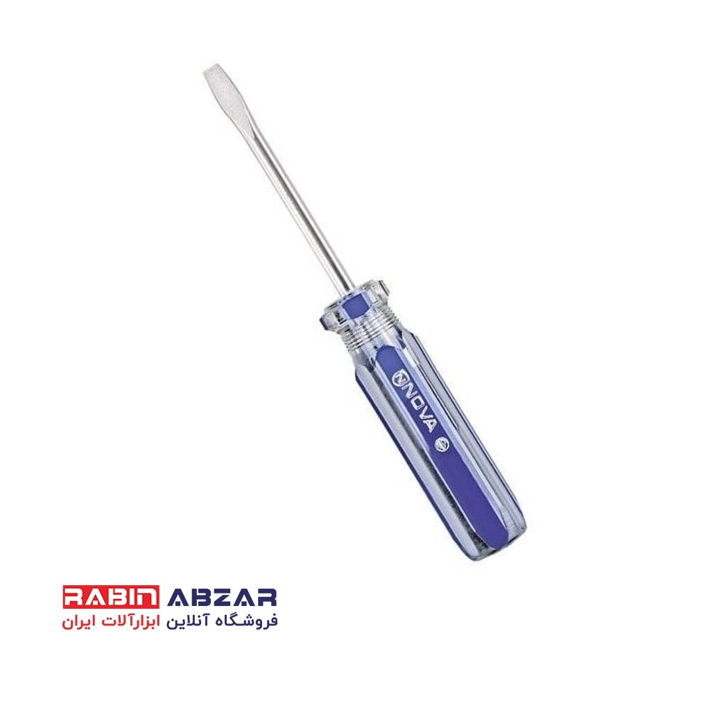 پیچ گوشتی دسته کریستالی دوسو سایز 8*200 نووا مدل NTS 1132